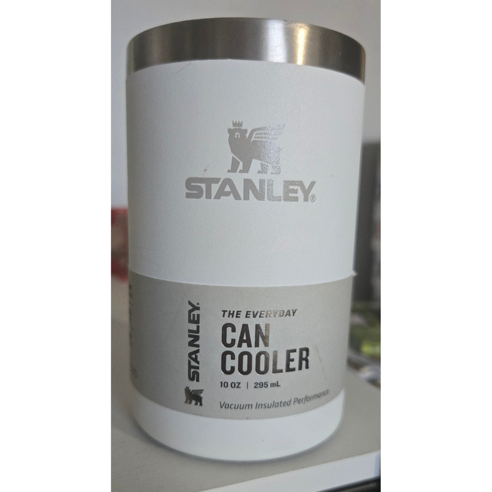 Stanley Everyday Can Cooler 10oz Frost White Stainless Steel 10-12694-003 NEW